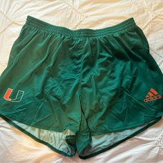 Nwot Umiami Adidas Shorts Adidas Green Casual Bottoms, Casual Green Adidas Bottoms, Casual Green Adidas Shorts, Adidas Green Bottoms For Summer, Adidas Green Sports Shorts, Adidas Green Bottoms For Spring, Green Stretch Adidas Bottoms, Adidas Green Sporty Shorts, Adidas Sporty Green Shorts