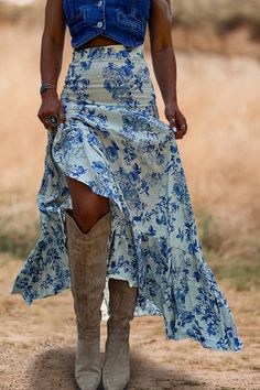 Farm Outfits, Fit Skirt, Church Outfit, Skirt High Waist, Country Concert, Church Outfits, Western Dresses, Country Outfits, Up Girl