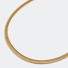 Herringbone Chain Necklace Gold - Elegatto Modern Gold Plated Snake Chain Necklaces, Modern Gold Plated Snake Chain Necklace, Modern Gold-plated Snake Chain Necklace, Minimalist Gold Plated Herringbone Necklace Tarnish Resistant, Minimalist Gold-plated Tarnish-resistant Herringbone Necklace, Minimalist Everyday Herringbone Chain Necklace, Minimalist Tarnish Resistant Snake Chain Necklace, Minimalist Tarnish-resistant Snake Chain Necklace, Minimalist Herringbone Link Necklace With Adjustable Chain