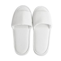 Giovanni Waffle Spa Slippers White Foam Slip-on Slippers, White Cushioned Slip-on Slippers, White Slip-on Indoor Slippers, Luxury White Slip-on Slippers, Waffle Slippers, Dream Products, Spa Slippers, Diamond Monogram, Script Monogram