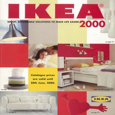 an advertisement for ikea furniture and home decor