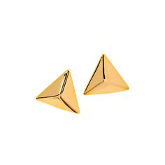 Introducing the Adina Eden Puffy Triangle Stud Earrings, a chic and contemporary accessory crafted from durable stainless steel and plated with luxurious 18K gold. These stylish earrings feature a distinctive puffy triangle design, each measuring 34MM, offering a bold and modern statement. Finished with secure post bac Diamond Anklet, Triangle Stud Earrings, Triangle Earrings Stud, Contemporary Accessories, Bold Rings, Triangle Studs, Stylish Earrings, Triangle Design, Stylish Earring