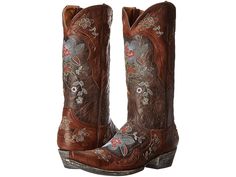 Western Boots With Floral Print For Fall, Spring Leather Boots With Floral Embroidery, Fall Floral Embroidered Snip Toe Boots, Fall Floral Embroidery Snip Toe Boots, Embroidered Leather Boots With Snip Toe, Fall Embroidered Leather Boots, Embroidered Leather Boots For Fall, Honey Bee Jewelry, Country Style Outfits