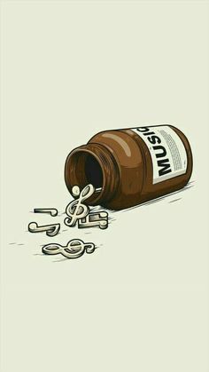 an illustration of a brown bottle spilling out of it's corkscrews