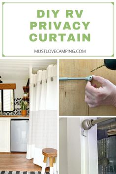 the diy rv privacy curtain is easy to make