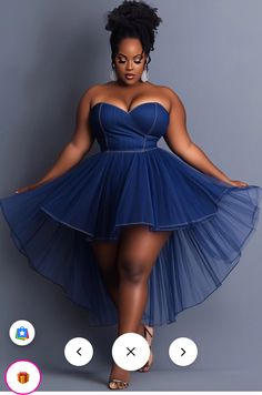 Blue Jean Wedding Dress, Womens Braids Hairstyles, Plus Size Birthday Photoshoot Outfits, Plus Size Semi Formal Dress, Curvy Formal Dress, Sneaker Ball Party Outfit, Tule Dresses, Outfit For My Birthday, Birthday Party Dresses For Women