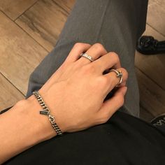 Bracelet Aesthetic Men, Rings Aesthetic Men, Rings For Men Aesthetic, Cool Bracelets For Guys, Men Rings Aesthetic, Guys Jewelry