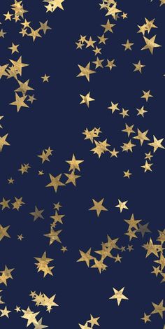 gold stars on a dark blue background