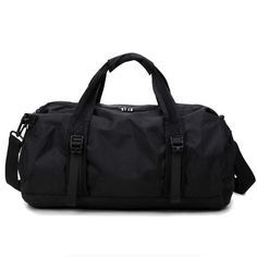 Type of sports:  Fitness  
  Capacity:  20-35L  
  Material:  Canvas  
  Size:  52*27*27cm  
  Style:  Travel Sport Training Gym Bag  
  Processing Method:  Soft Face  
  Color:  Black Multifunctional Travel Bag, Black Duffle Bag, Mens Gym Bag, Nylon Travel Bag, Waterproof Travel Bag, Training Bags, Folding Bag, Sports Bags Gym, Workout Bags