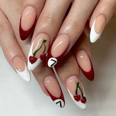 nails inspo Nail Art On Two Nails, Acrylics Design Ideas, Nail Ideas For Medium Nails, Graphic Nail Designs Nailart, Crazy Nail Inspiration, In Trend Nails, Nail Designs To Do On Yourself, Nails Inspo With Design, Different Nail Art Designs