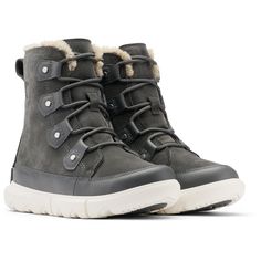 Sorel Explorer II Joan Faux Fur Waterproof Boots Women's Explorer Boots, Winter Boots Women Waterproof, Sorel Explorer, Outdoor Hut, Sorel Boots Womens, Sorel Joan, Womens Waterproof Boots, Snow Fashion, Waterproof Snow Boots