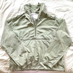 Fall Drop Sage Green Thread & Supply Quarter Zip Windbreaker / Jacket, Hooded Item Details Aesthetic Light Quarter Zip Jacket With Hood And Pockets! I Lovee The Color, This Is The Perfect Outer Layer For Fall. Super Lightweight Excellent Condition; Never Worn! No Flaws Size & Fits Size Medium Message Me For Try-On Photos! Wearer Measurements: 5’3.5, 126 Lbs, Size 26 / 4 Pricing & Shipping Open To Reasonable Offers! Discounted Shipping On Bundlesmessage Me! #Quarterzip #Jacket #Jackets #Windbreak Casual Hooded Half-zip Jacket With Pockets, Casual Half-zip Hooded Jacket With Pockets, Spring Half-zip Windbreaker For Streetwear, Spring Streetwear Half-zip Windbreaker, Khaki Windbreaker For Spring Streetwear, Green Half-zip Windbreaker For Winter, Fall Windbreaker With Drawstring Hood And Half-zip, Urban Half-zip Fall Windbreaker, Urban Half-zip Windbreaker For Fall