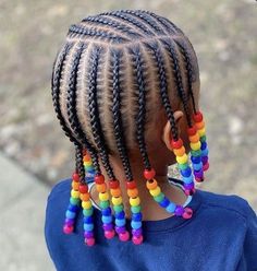 Cute cornrows✨ • • • • • • • #cornrows#stylish#stylishhair#braids#kidshairstyle#kidsbraids#kids#hairinspo Toddler Braid Styles, Kids Braids With Beads, Kids Cornrow Hairstyles, Black Baby Girl Hairstyles, Stitch Braid, Baby Girl Hairstyles Curly, Toddler Braided Hairstyles, Toddler Braids, Black Kids Braids Hairstyles