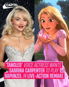 rappuzzi and tangled voice actress wants sabrina carpenter to play rappuzz live action