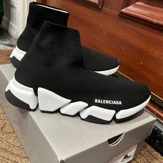 Never Worn Authentic Sneakers. Selling Because Didnt Fit. Box And Wrapping Comes With Order. Balenciaga Sock Boot, Black Balenciaga Sneakers, Balenciaga Triple S White, Balenciaga Speed Runner, Balenciaga Sock Trainers, Balenciaga Track 2, Chunky Dad Sneakers, Balenciaga Track Sneaker, Balenciaga Track Trainers