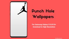 an advertisement for the samsung galaxy s10 plus with a basketball player jumping up into the air