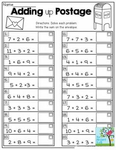 worksheet for adding up to the same number and subtracting numbers with pictures