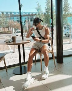 Crocs | image found on schuh.co.uk #crocs Men’s Crocs Outfit, Crocs Echo Clog Outfit Men, Khaki Outfit Men, Crocs Outfit Men, Socks Outfit Men, Running Outfit Men, Crocs Aesthetic, Clog Outfit, Khakis Outfit