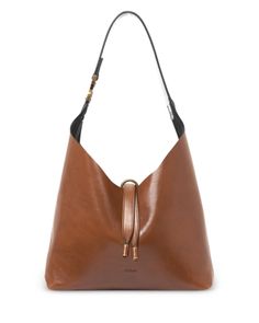 Chloe Marcie Small Leather Hobo Bag Evening Brown Hobo Bag With Leather Handles, Brown Hobo Bag With Leather Handles For Evening, Brown Leather Handle Hobo Bag For Evening, Cognac Evening Bag With Leather Handles, Elegant Cognac Hobo Bag With Gold-tone Hardware, Formal Cognac Hobo Bag With Leather Handles, July 4th Sale, Chloe Marcie, Leather Hobo Bag