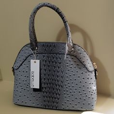 Isabelle Handbag Grey Gray Top Handle Bag With Handle Drop, Gray Top Handle Shopping Bag, Gray Top Handle Bag For Shopping, Gray Satchel Bag For Shopping, Gray Shopping Bag With Top Carry Handle, Gray Tote Satchel With Detachable Handle, Gray Top Handle Bag With Detachable Handle, Gray Bags With Detachable Handle, Gray Double Handle Satchel For Errands