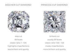 Asscher Cut vs Princess Cut Diamonds | Diamond Buzz Formal Asscher Cut Diamond Ring With Vs Clarity, Luxury Asscher Cut Ring With Vs Clarity, Vs Clarity Asscher Cut Diamond Jewelry, Platinum Diamond Ring With Vs Clarity, Asscher Cut, Elegant Asscher-cut Diamond Ring With Accents, Inverted Pyramid, Asscher Cut Diamond, Asscher Diamond, Modern Princess