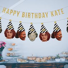 an image of a birthday party with cake and decorations