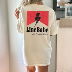 Introducing our Line Babe Shirt, a Comfort Colors Graphic Tee specially designed for the Lineman Rodeo, where classic country western style meets heartfelt appreciation for the Lineman community. Crafted with precision and passion, this shirt celebrates the unyielding strength and unwavering support that Lineman's Wives provide every day. The design speaks volumes with the words "Line Wife" elegantly emblazoned, showcasing your dedication to your Lineman and the honorable profession they uphold. Firefighter Wife Shirt, Mechanic Wife, Lineman Wife, Lineman Gifts, Airforce Wife, Fire Wife, Babe Shirt, Firefighter Wife, Comfort Color