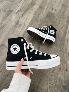 Black Platform Converse Curated On LTK Boty Converse, Converse Haute, Black Platform Converse, Cute Converse Shoes, Cute Converse, Trendy Shoes Sneakers, Dr Shoes, Preppy Shoes, Pretty Shoes Sneakers