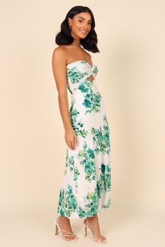 Spring Wedding Guest, Petal And Pup, Large Floral Print, Welcome Summer, Resort Dresses, Strapless Midi Dress, Usa Dresses, Strapless Maxi Dress, Dresses By Length