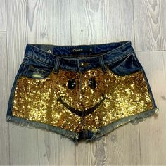 New! All Standard Sizing Daisy Duke Shorts, Daisy Dukes, Blue Gold, Jean Shorts, Daisy, Womens Shorts, Blue, Women Shopping, Clothes