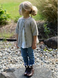 Cute cardigan Velvet Acorn, Baby Knitting Patterns