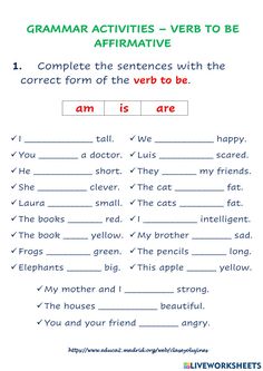 the worksheet for an activity to teach children how to read and understand words