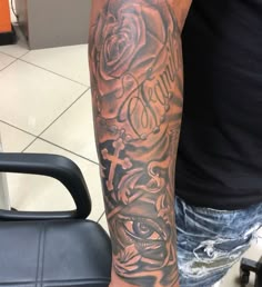 a person with a tattoo on their arm