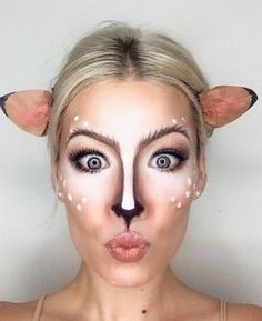 Best Halloween Makeup, Christmas Party Makeup, Halloween Make-up Looks, Animal Makeup, Creepy Halloween Makeup, Halloween Makeup Ideas, Cool Halloween Makeup, Cute Halloween Nails