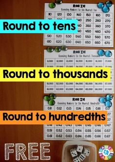 three round to tens game with free printable instructions