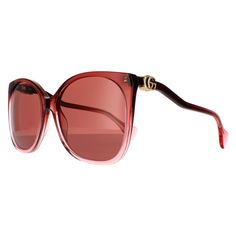 The GG1010S 004 Burgundy Red are a rectangle frame made from lightweight acetate. They are embellished with the interlocking GG logo on each temple for brand authenticity. Sunglasses Rectangle, Sunglasses Gucci, Holiday Outfits Women, Red Sunglasses, A Rectangle, Rectangle Frame, Oasis Fashion, Gg Logo, Pierced Jewelry