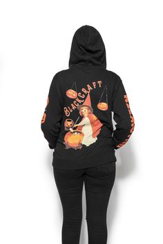 Little Witch - Zip Up Hoodie – Blackcraft Cult Blackcraft Cult, Halloween Clothes, Shaggy Rugs, Mens Zip Hoodie, Sweat Shorts, Pullover Men, Mens Crew Neck, Zip Up Hoodie, Grunge Fashion