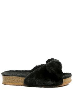 Fur casual slip-on flat with Bow details this platform slip-on is a good indoor comfy footwear. You would love to just slip onto these cute slip-ons!Upper Material: Faux FurLining Material: Faux FurOuter Sole: PVCQuality OutsoleOpen ToeSH2521Made In: ChinaMaterial Composition: Faux Fur Lounge Wear Plus Size, Comfy Footwear, Casual Slip On Shoes, Indoor Slippers, Romper Outfit, Hair Claws & Clips, Black Flats, Slip Ons, Denim Women