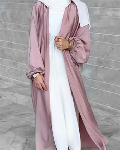 Women Islam, Modest Long Dresses, Party Long Dress, Abaya Kimono, Abaya Style, Mode Kimono, Open Abaya, Islamic Dress, Mode Abaya