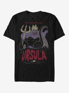 Disney Ursula Sea Witch T-Shirt Ursula Sea Witch, The Little Mermaid Ursula, Mermaid Shorts, Mermaid Man, Poor Unfortunate Souls, Disney The Little Mermaid, Mermaid Design, Tattoo T Shirts, Disney Sleeping Beauty