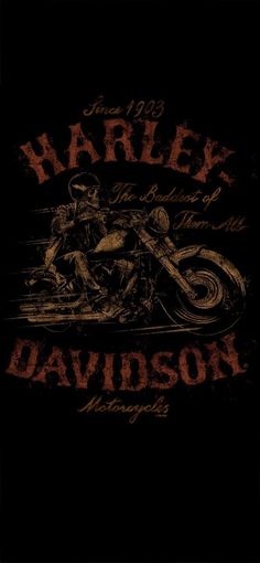 the harley davidson logo on a black shirt