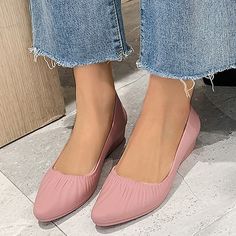 Upper Materials:PVC; Season:Summer; Heel Type:Wedge Heel; Gender:Women's; Toe Shape:Pointed Toe; Style:Casual,Elegant,Minimalism; Heel Height(inch):1-2; Outsole Materials:PVC; Occasion:Daily,Outdoor; Closure Type:Loafer; Pattern:Solid Color,Plaid; Listing Date:07/21/2023; Production mode:External procurement; 2024 Trends:Wedge Sandals,Wedge Heels,Comfort Shoes,Jellies Shoes; Foot Length:; Foot Width:; SizeChart1_ID:2:184043; Size chart date source:Provided by Supplier. Jellies Shoes, Elegant Minimalism, Women's Slip Ons, Mens Outdoor Jackets, Sandals Wedge, Summer Wedges, Loafers Online, Womens Sandals Wedges, Elegant Casual