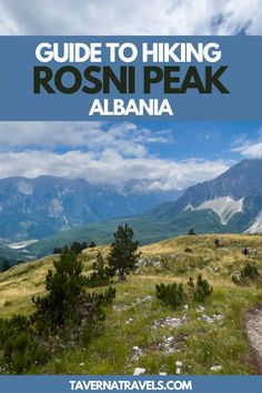 the guide to hiking rosin peak in albiana, california with text overlay