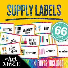 the art with verse supply labels are available for purchase