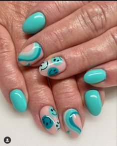 Essence Nails, Nails Biab, Nail Art For Girls, Preppy Nails, Girls Nail Designs, Spring Acrylic Nails, Cute Simple Nails, Simple Gel Nails