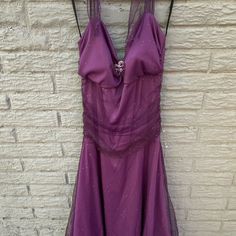 Nwt Rich Halter Neck Mini Prom Dress. Smoke Free, Pet Friendly Home. V Neck Dresses, Halter Prom Dress, Dark Purple Homecoming Dress, Prom Dress Halter Neck, Purple Mini Dress, Purple Hoco Dresses, 2000s Prom Dress, Prom Dress Halter, Goth Prom Dress