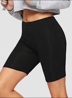 Cottonbell Biker Shorts Casual Stretch Activewear For Cycling, Fitted Casual Cycling Activewear, High Stretch Casual Cycling Activewear, High Stretch Casual Activewear For Cycling, Breathable Cycling Shorts, Breathable Short Cycling Bottoms, Breathable Short Bottoms For Cycling, Basic Sport Shorts, Casual High Stretch Bottoms For Cycling