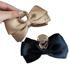 Elegant Adjustable Bow Hair Accessories, Chic Party Hair Accessories With Ribbon, Chic Party Hair Accessories With Satin Bow, Chic Ribbon Hair Accessories For Party, Formal Adjustable Ribbon Hair Accessories, Chic Party Hair Accessories With Bow, Chic Bow Hair Accessories For Party, Chic Formal Hair Accessories With Satin Bow, Elegant Evening Hair Accessories With Decorative Bow