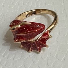 Adjustable Red Resin Dragon Ring Add On To Any Bundle For $5 Adjustable Red Metal Rings, Resin Dragon, Dragon Ring, Ring Color, Red Dragon, Womens Jewelry Rings, Red Gold, Lady In Red, Women Jewelry