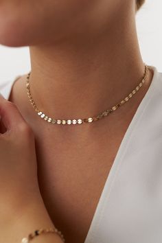 Our new simple and elegant circle chain choker necklaces, as always made in 14k solid gold. You can wear these necklaces with a free mind without worrying about water, perfume, or conditioner contact since real gold doesn't tarnish.★ Necklace Features (this listing is for a single necklace only)• Gold Kt: 14K Solid Gold (all pieces are stamped for authenticity)• Available Gold Color: Yellow Gold• Chain Width: 4.0 mm Free Mind, Chain Choker Necklace, Yellow Gold Chain, Chain Choker, Real Gold, Gold Color, Solid Gold, Choker Necklace, Yellow Gold